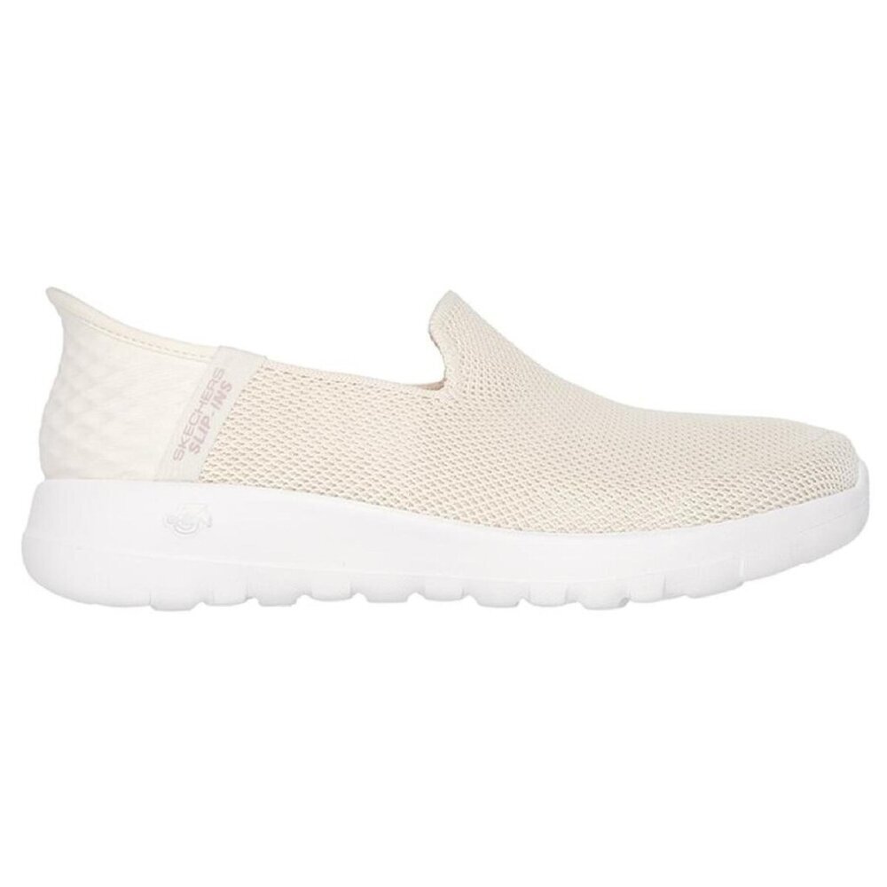 New Skechers Slip-Ins GO Walk Joy Vela Off White Sneakers Size 12